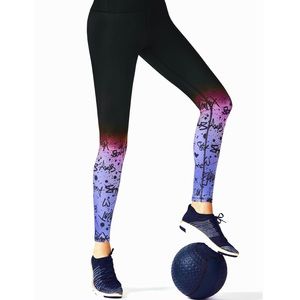 Fabletics Demi Lovato Lissette High Waisted Leggings Ombré Small